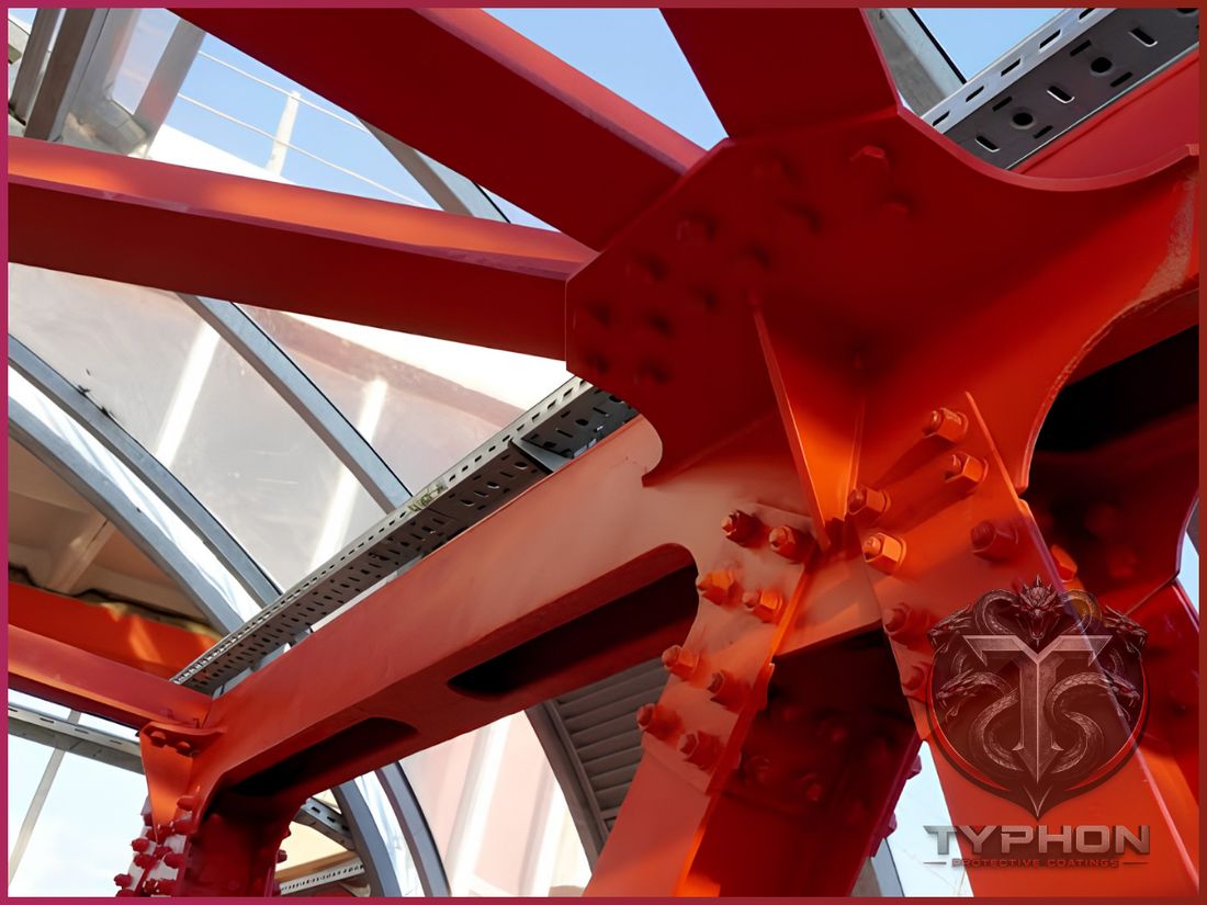Fire retardant and corrosion protective coating on structural steel