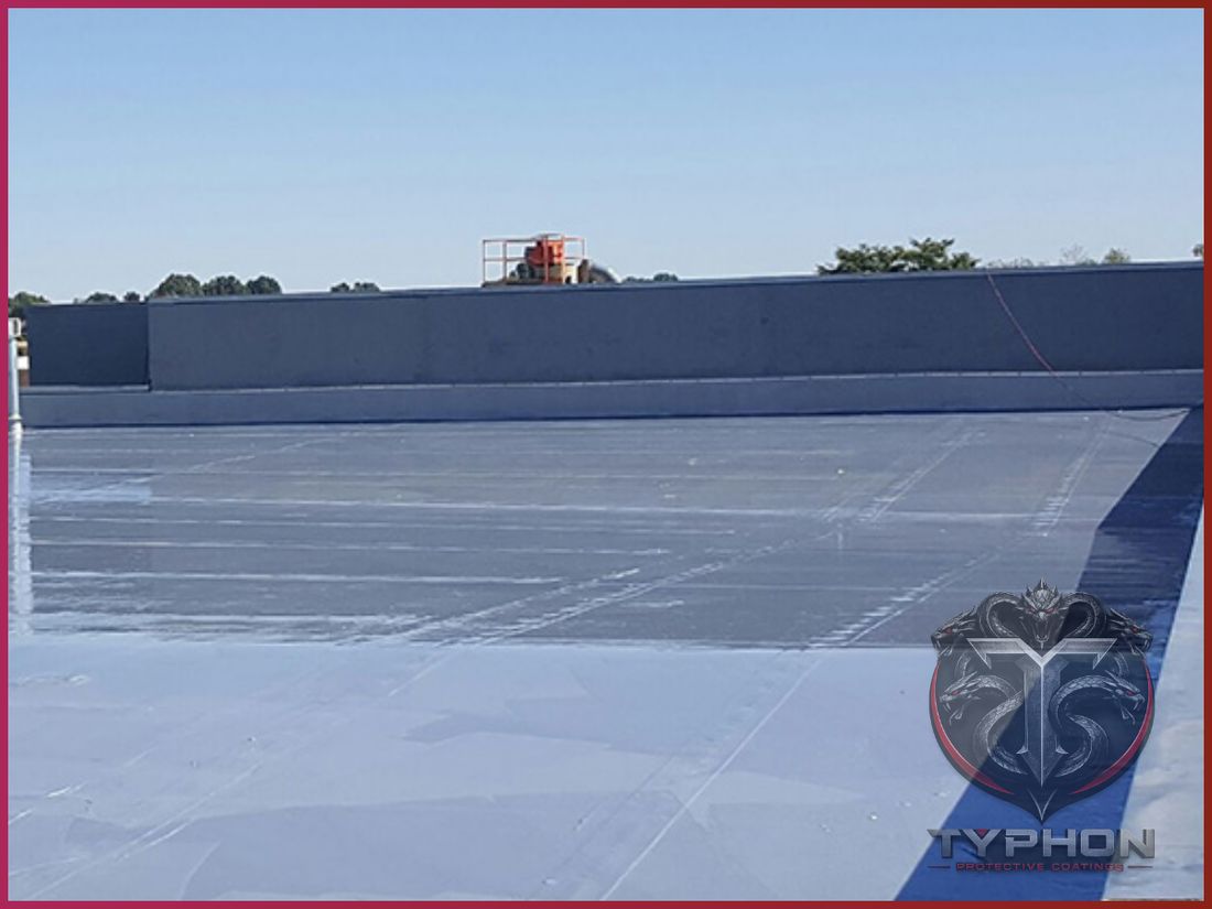 Commercial roof coating seam detail