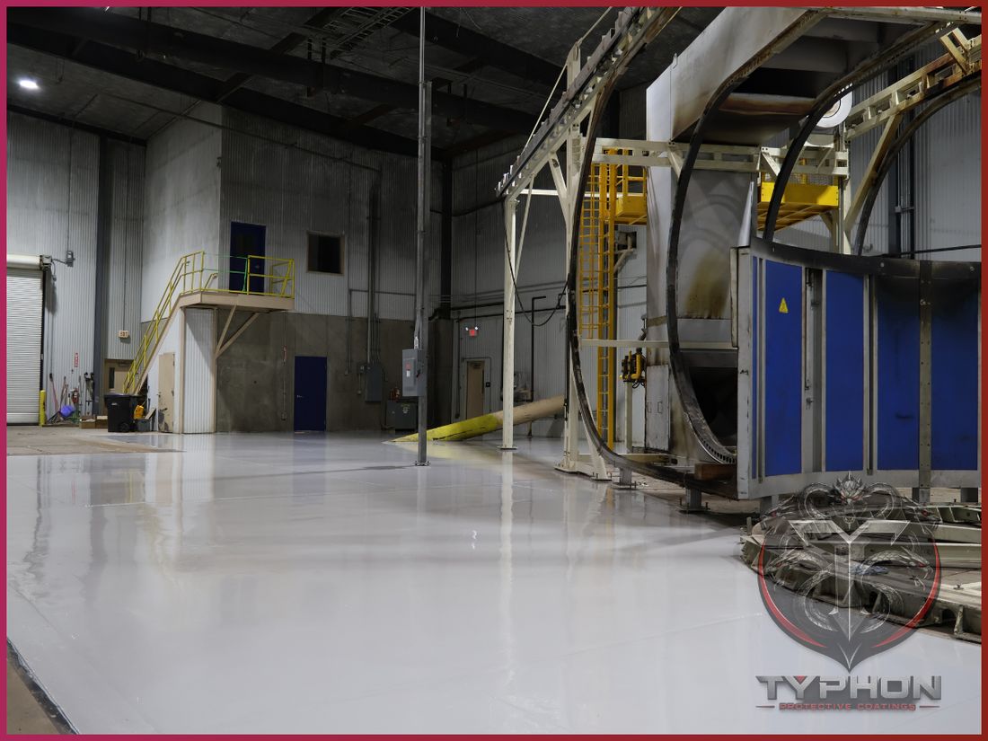 Industrial facility floor coating
