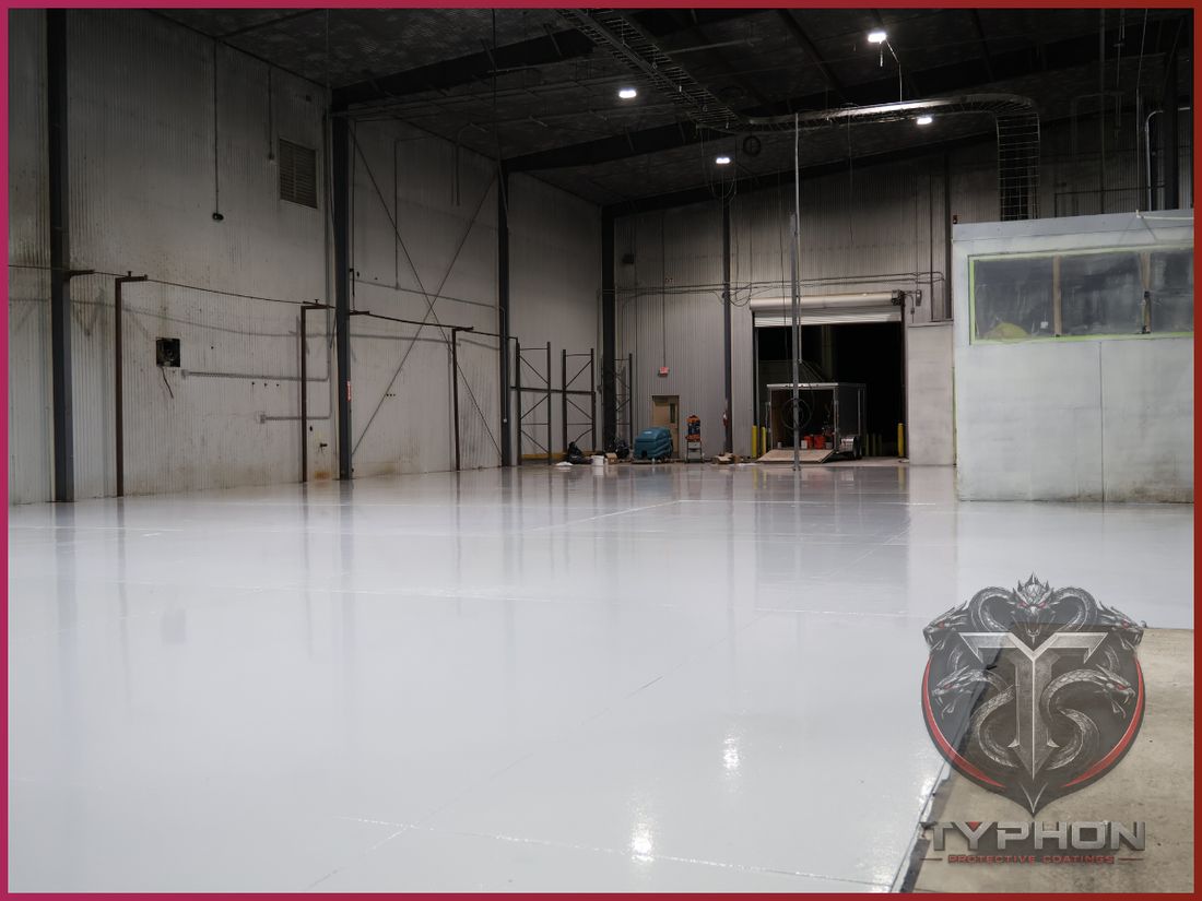 Industrial facility floor coating