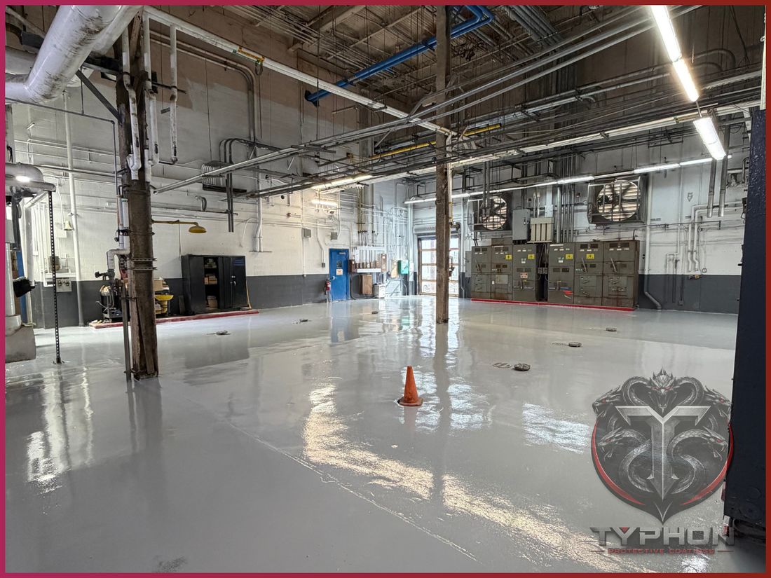 Electrical room floor coating