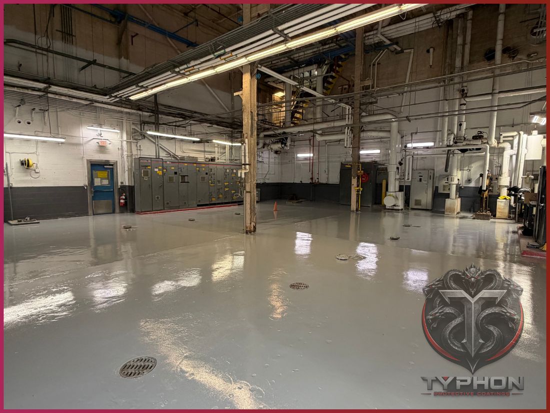 Electrical room floor coating