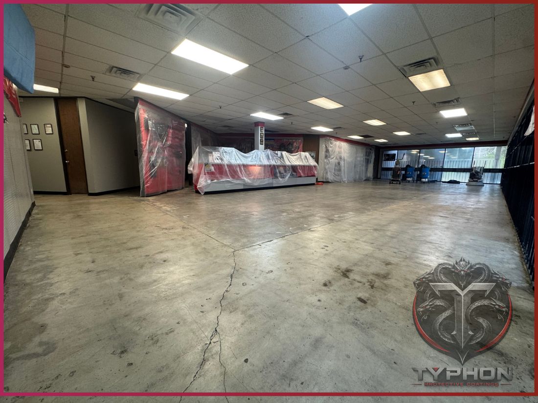 HVAC facility surface preparation before coating