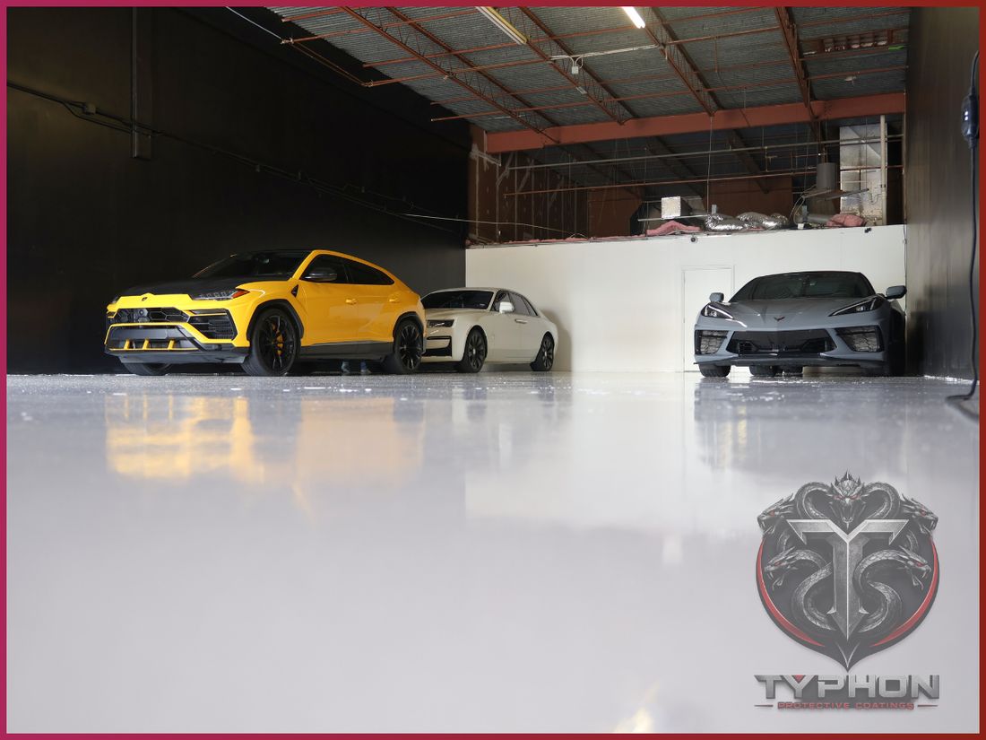Vehicle showroom floor coating